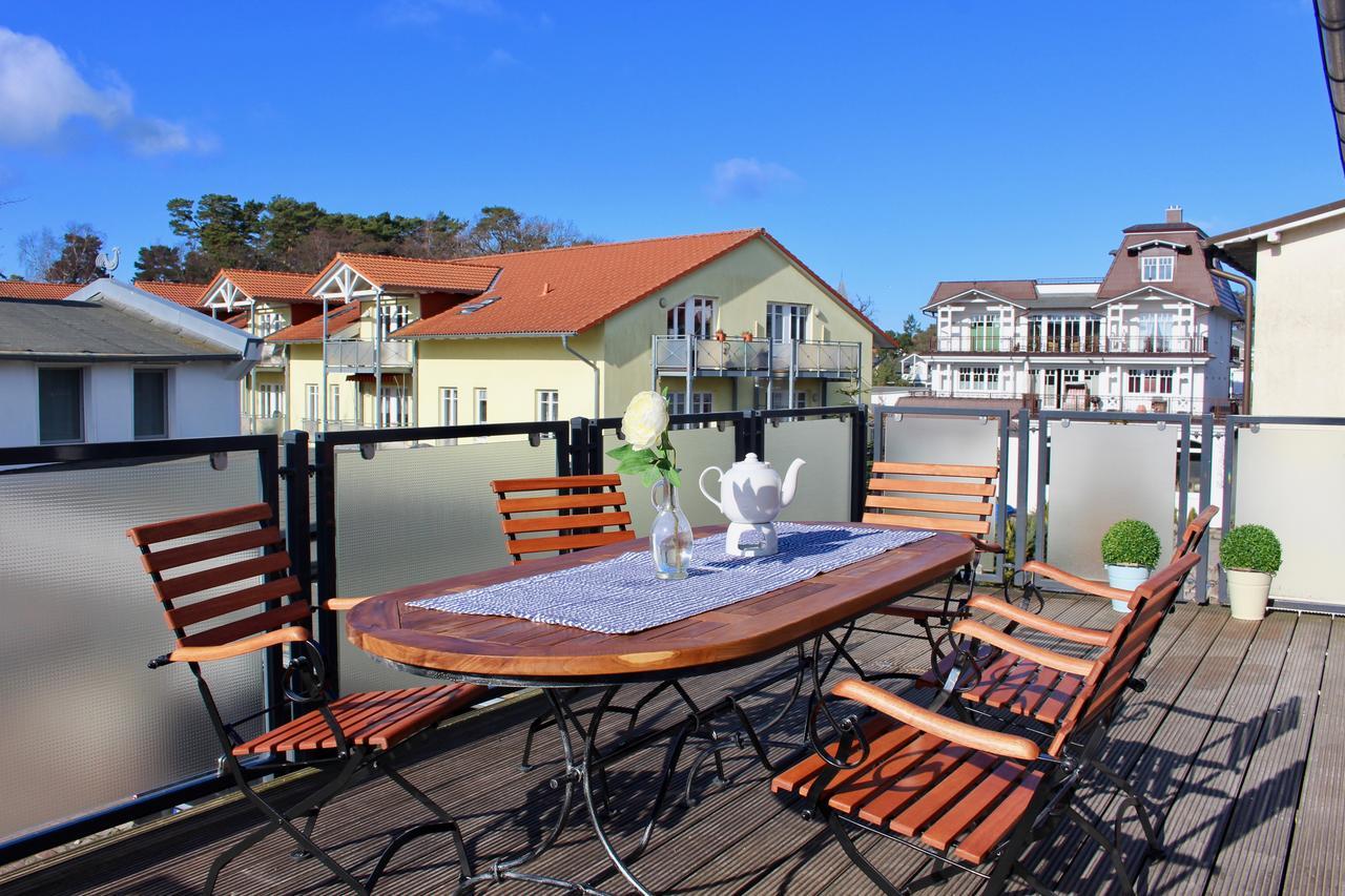 Strandnahe Fewo Mit 3 Schlafzimmern Und Balkon, Villa Vergissmeinnicht 02, Binz Exterior foto